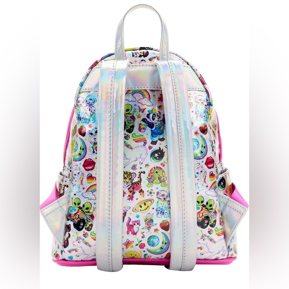 Loungefly Lisa Frank AOP Iridescent Mini Backpack Limited edition NEW W.tags - Picture 7 of 11